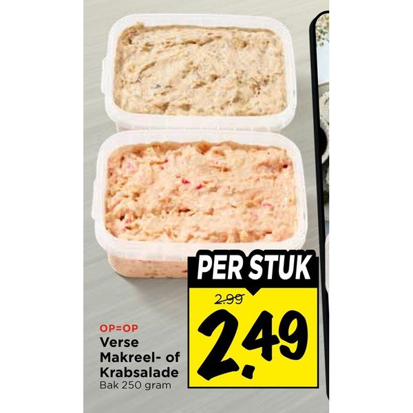 Verse Makreel- of Krabsalade