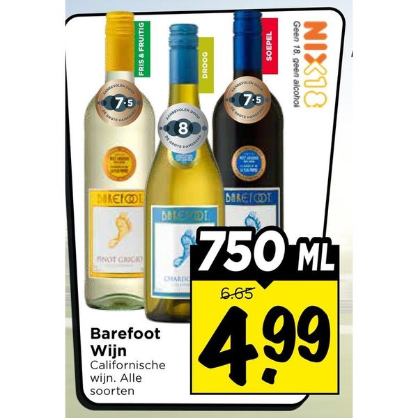 Barefoot Wijn