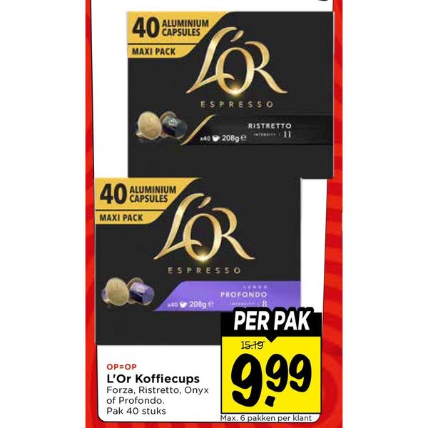 L'Or Koffiecups