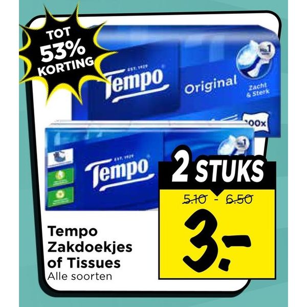 Zakdoekjes of Tissues
