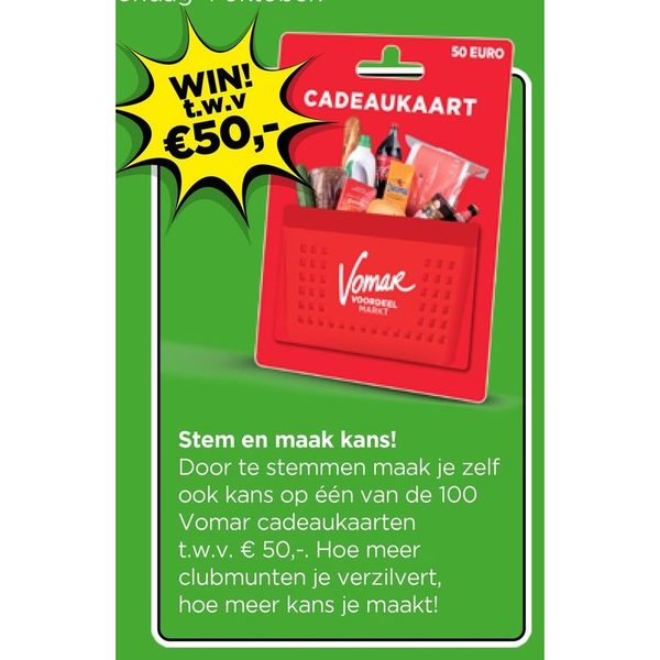 Vomar Cadeaukaart