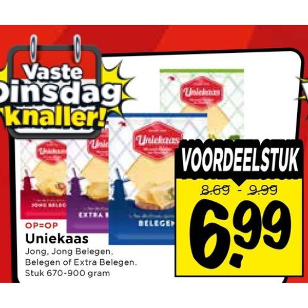 Uniekaas Jong, Jong Belegen, Belegen of Extra Belegen