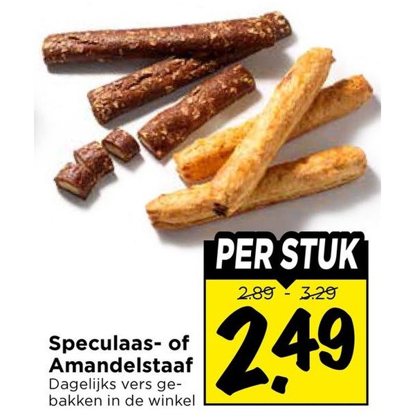 Speculaas- of Amandelstaaf