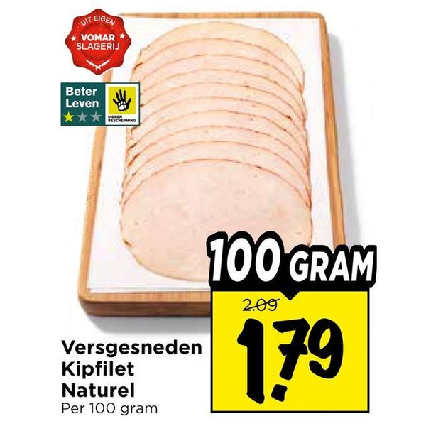 Versgesneden Kipfilet Naturel