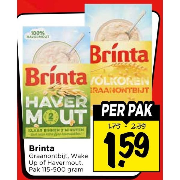 Brinta Graanontbijt, Wake Up of Havermout
