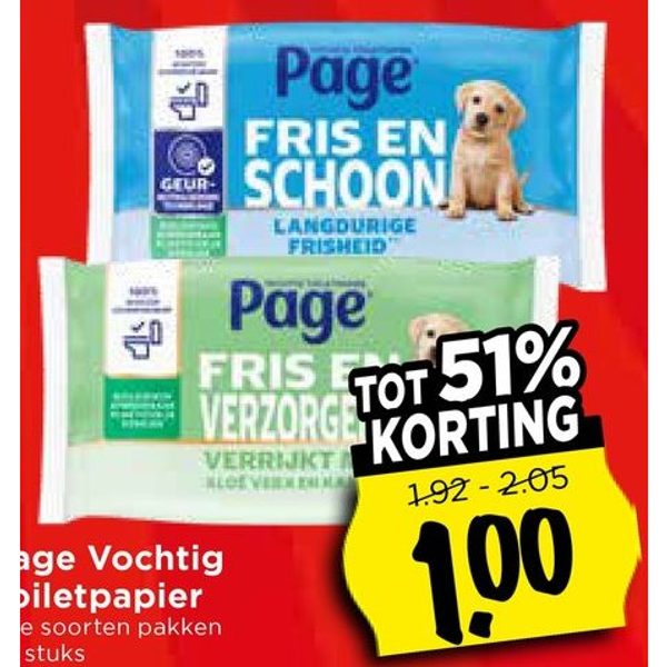 Page Vochtig Toiletpapier