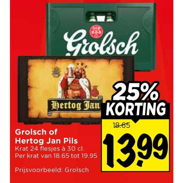 Grolsch of Hertog Jan Pils