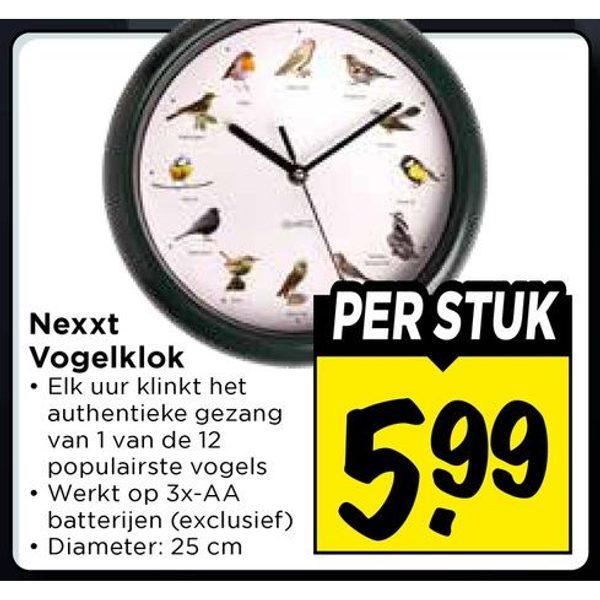 Nexxt Vogelklok