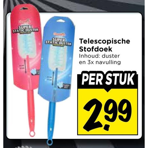 Telescopische Stofdoek