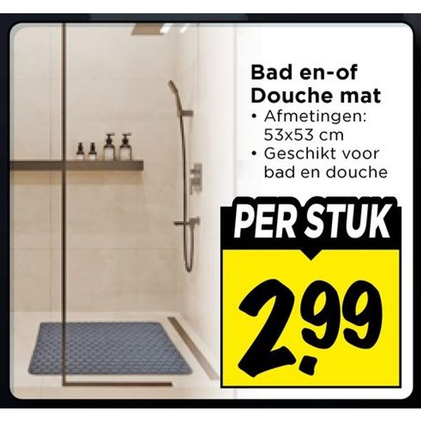 Bad en-of Douche mat