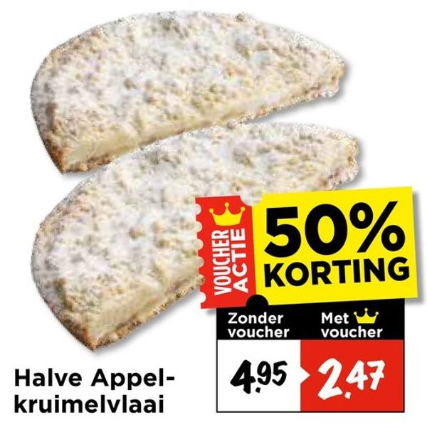 Halve Appel-kruimelvlaai