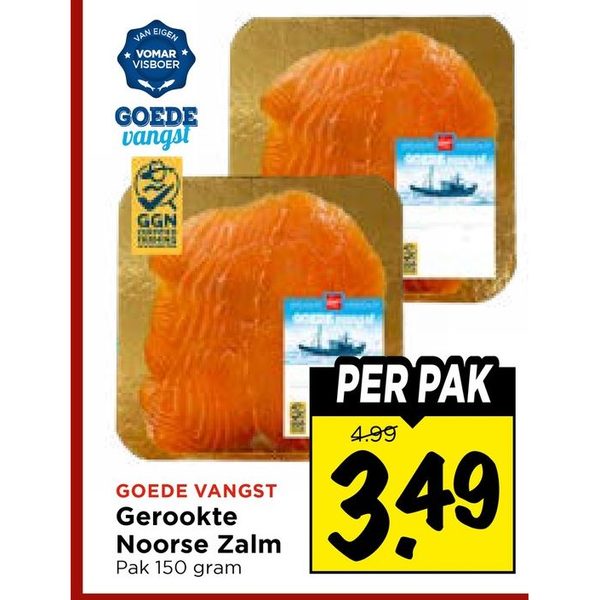 zalm folder aanbieding