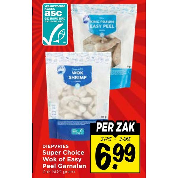 Super Choice Wok of Easy Peel Garnalen