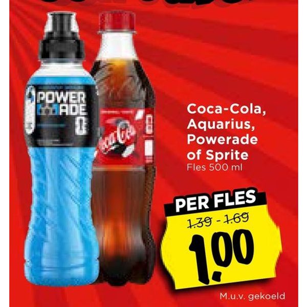 Coca-Cola, Aquarius, Powerade of Sprite