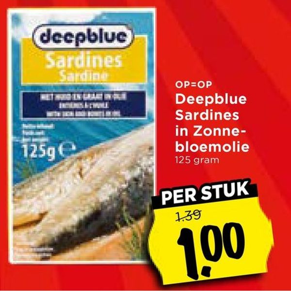 Sardines in Zonnebloemolie