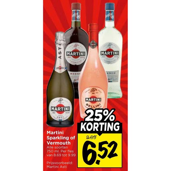 Martini Sparkling of Vermouth