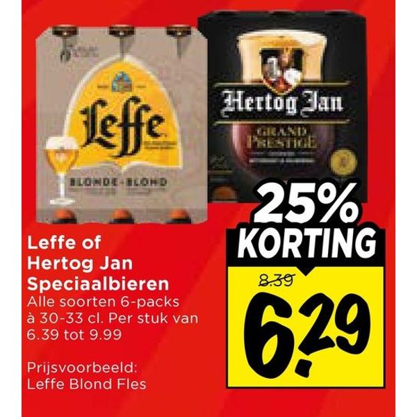 Leffe of Hertog Jan Speciaalbieren