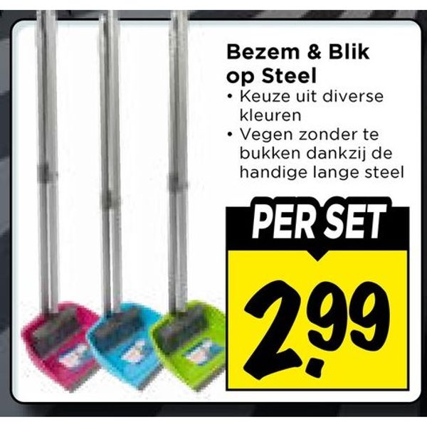 Bezem & Blik op Steel