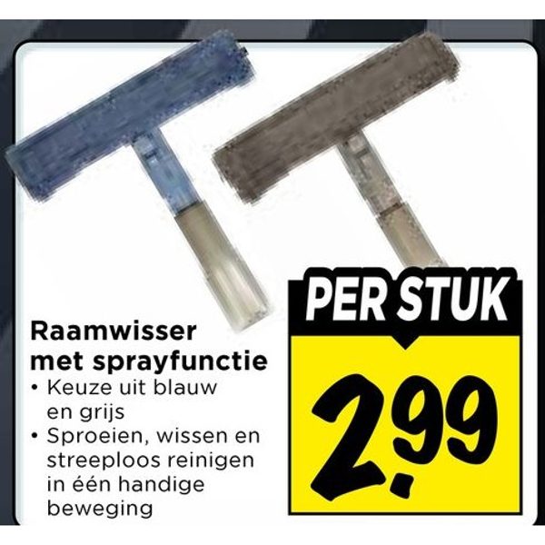 Raamwisser met sprayfunctie