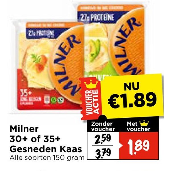 Milner 30+ of 35+ Gesneden Kaas