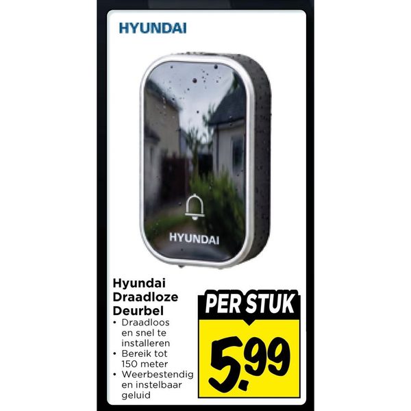Hyundai Draadloze Deurbel