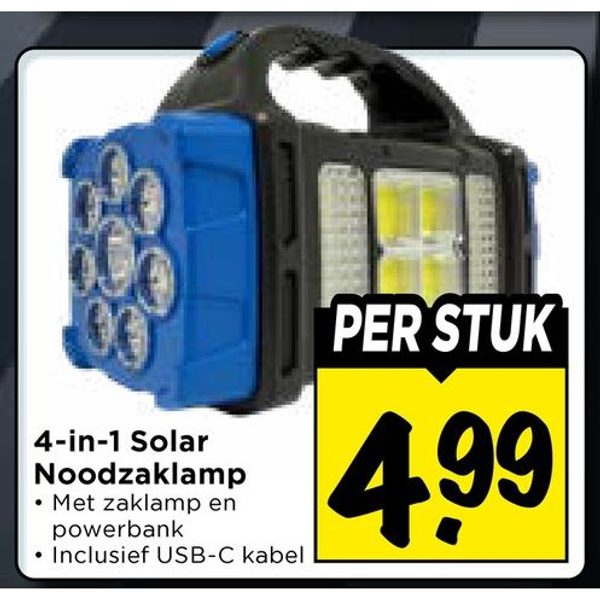 4-in-1 Solar Noodzaklamp