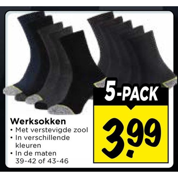 Werksokken 5-pack