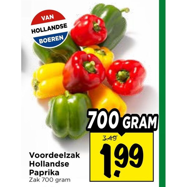 Voordeelzak Hollandse Paprika