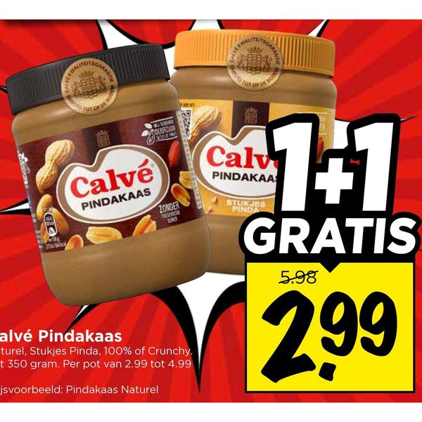 Calv&eacute; Pindakaas