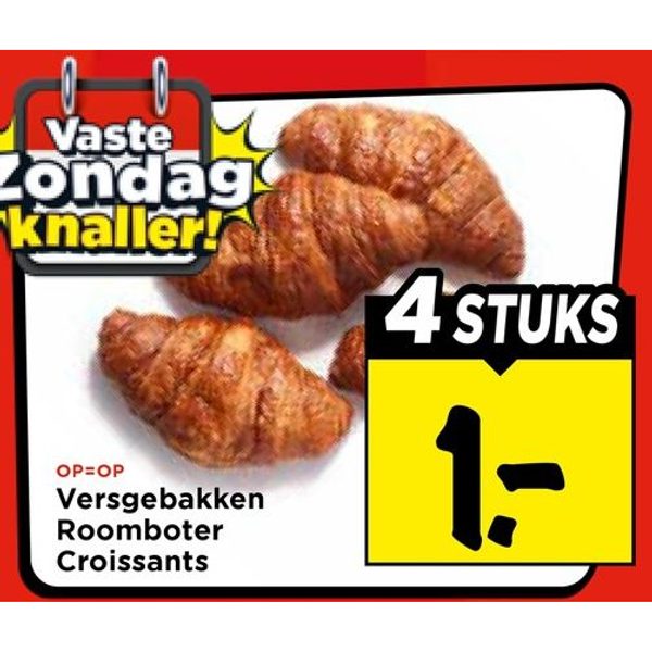 Versgebakken Roomboter Croissants