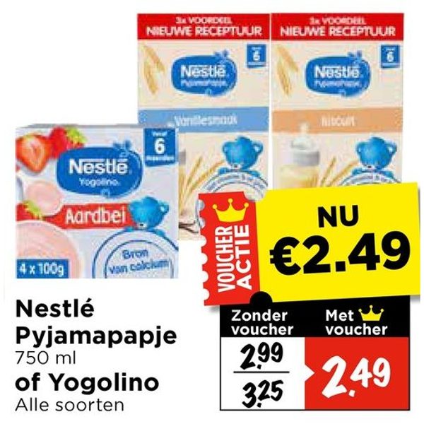 Nestlé Pyjamapapje of Yogolino