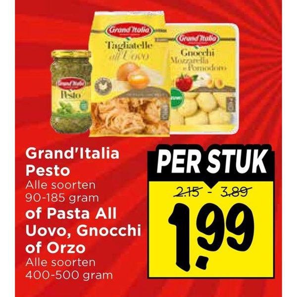 Grand'Italia Pesto, Pasta, Gnocchi