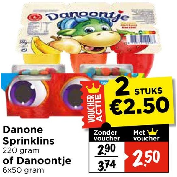 Danone Sprinklins of Danoontje