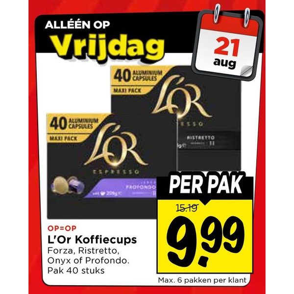 L'Or Koffiecups