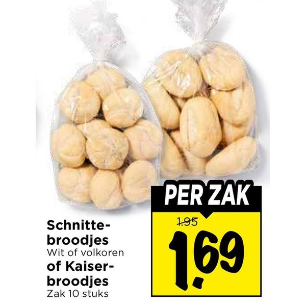Schnittebroodjes of Kaiserbroodjes