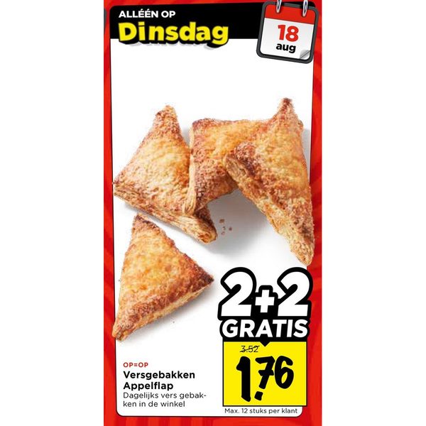 Versgebakken Appelflap