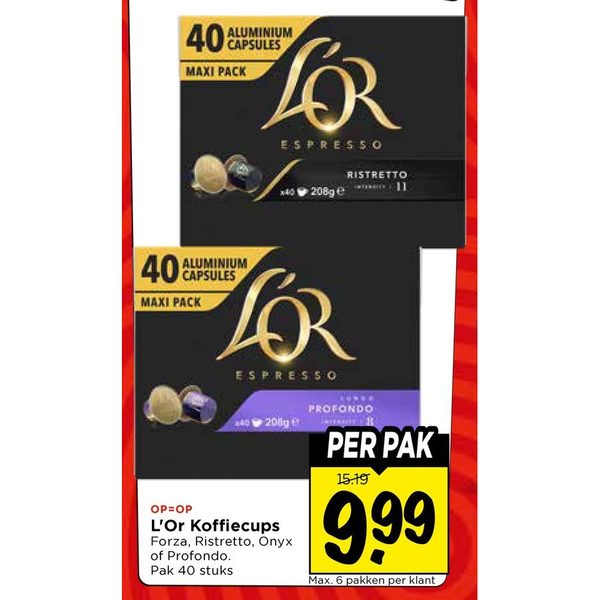 L'Or Koffiecups