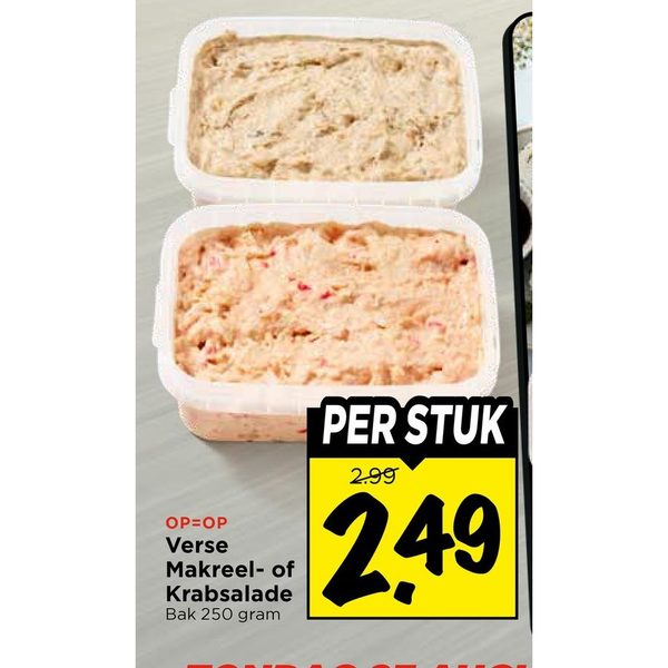 Verse Makreel- of Krabsalade