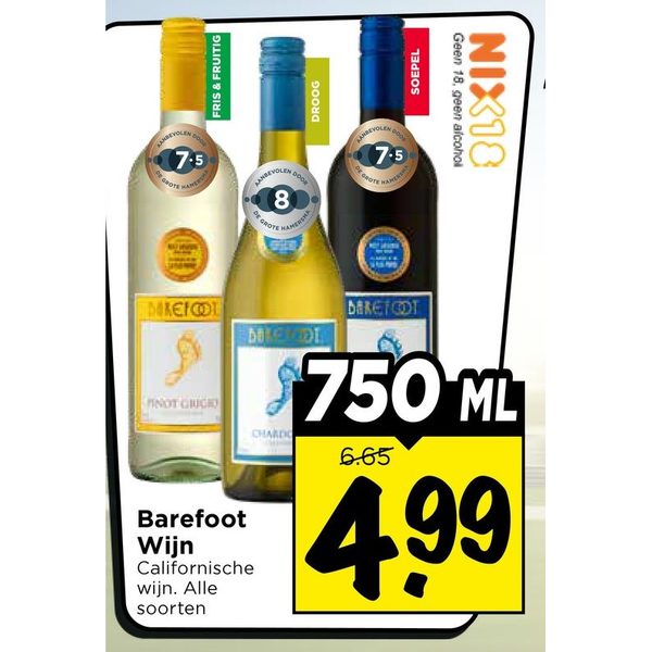 Barefoot Wijn