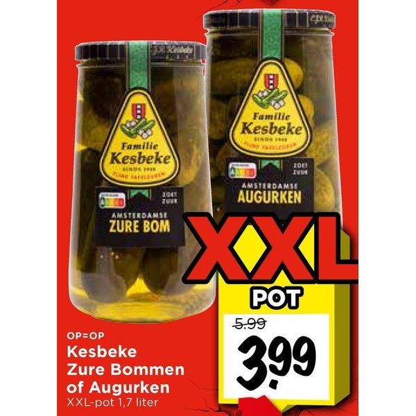 Kesbeke Zure Bommen of Augurken