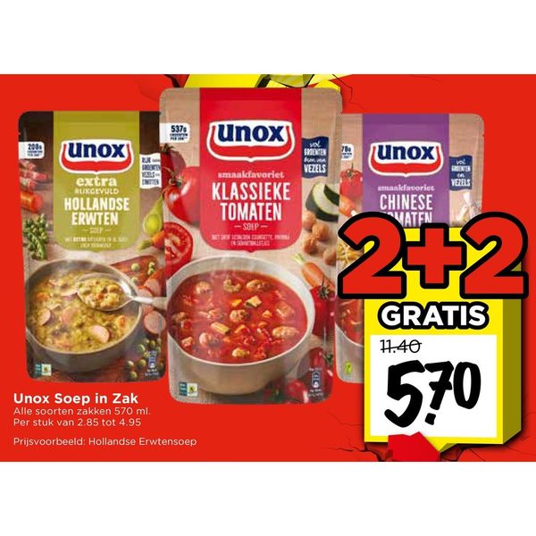 Unox Soep in Zak