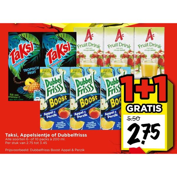 Taksi, Appelsientje of Dubbelfrisss