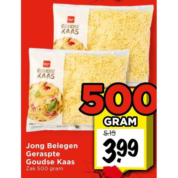 Jong Belegen Geraspte Goudse Kaas