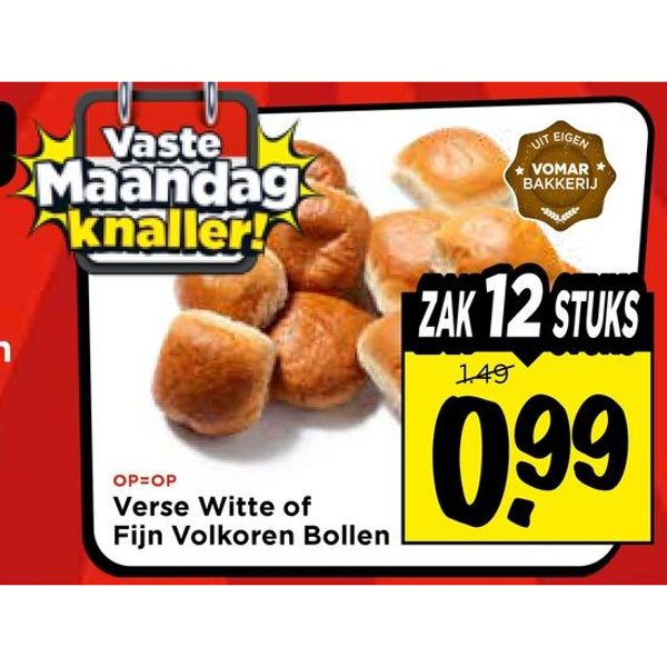 Verse Witte of Fijn Volkoren Bollen