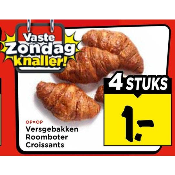 Versgebakken Roomboter Croissants
