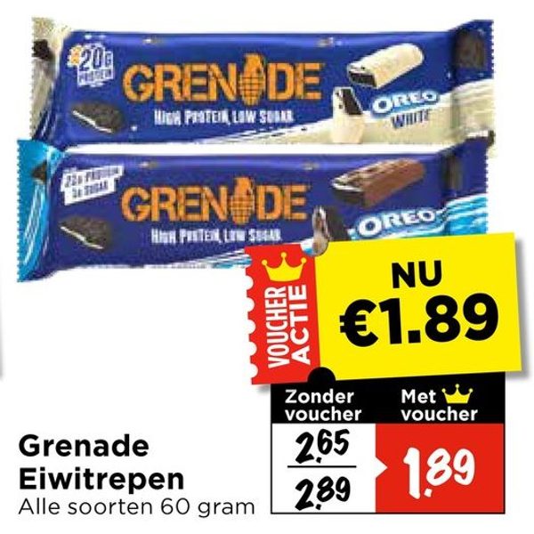 Grenade Eiwitrepen