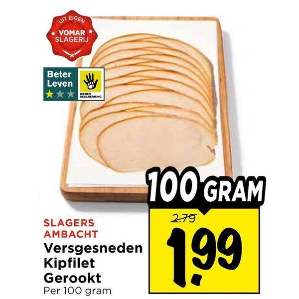 Slagers Ambacht Kipfilet Gerookt
