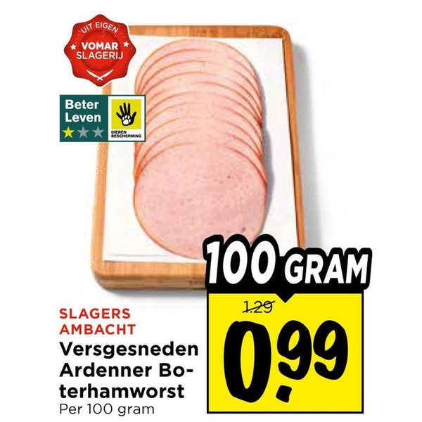 Slagers Ambacht Ardenner Boterhamworst