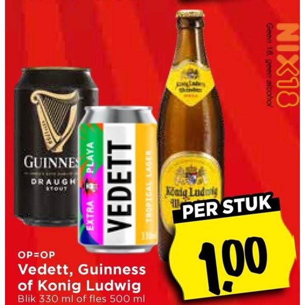 Vedett, Guinness of Konig Ludwig