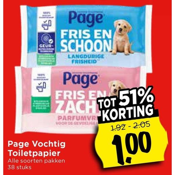 Page Vochtig Toiletpapier